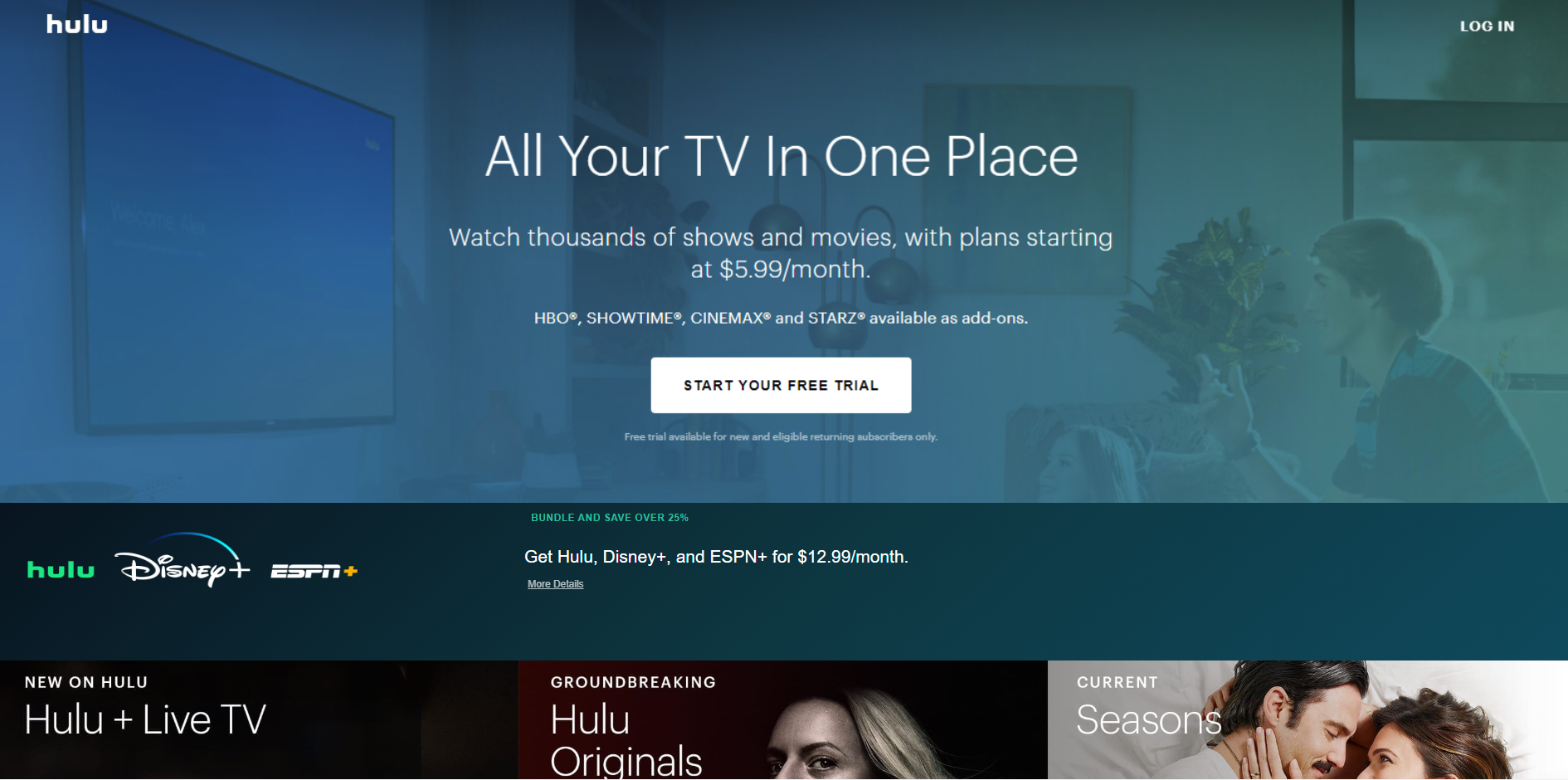 Hulu Static Page